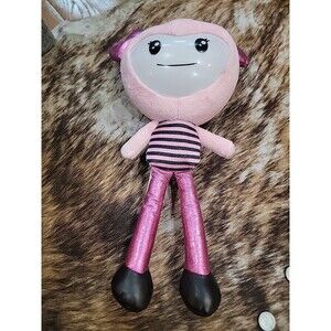 BRIGHTLINGS INTERACTIVE SINGING TALKING RECORDING 15" STUFFED FIGURE PINK